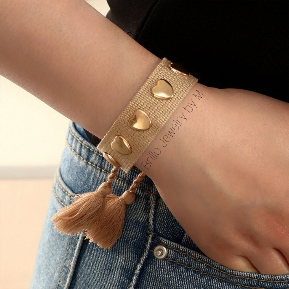 New Ribbon Heart Bracelet